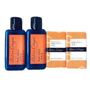 Brand New Atelier Cologne Pomelo Paradis Body Lotion 40ml x 2, Soap 40g x2